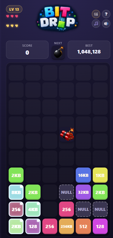 Bit Drop: Puzzle Game screenshot