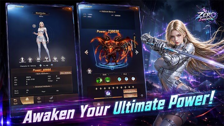 Zero Immortal screenshot