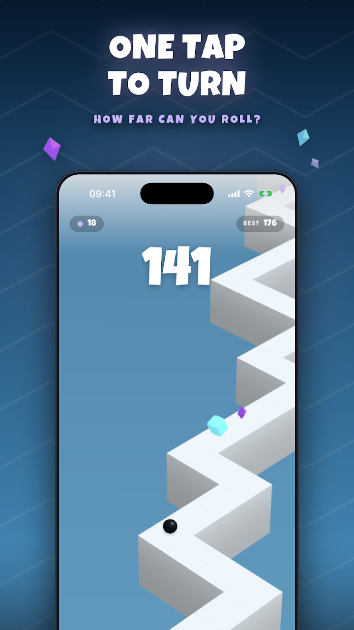 Zigg: Zigzag Ball Runner 3D screenshot