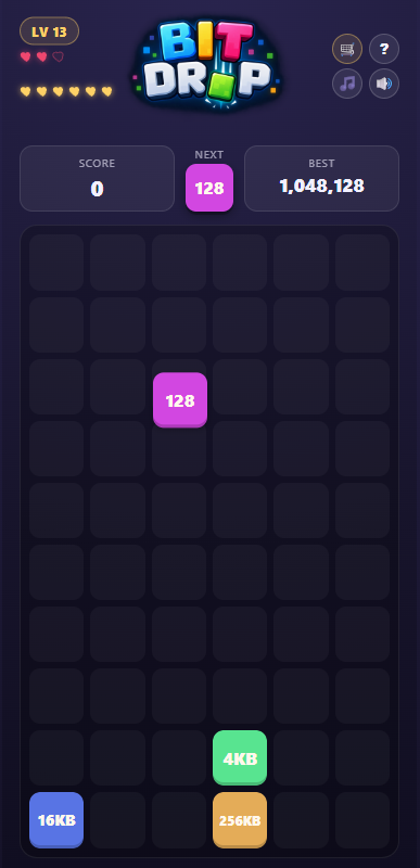 Bit Drop: Puzzle Game screenshot
