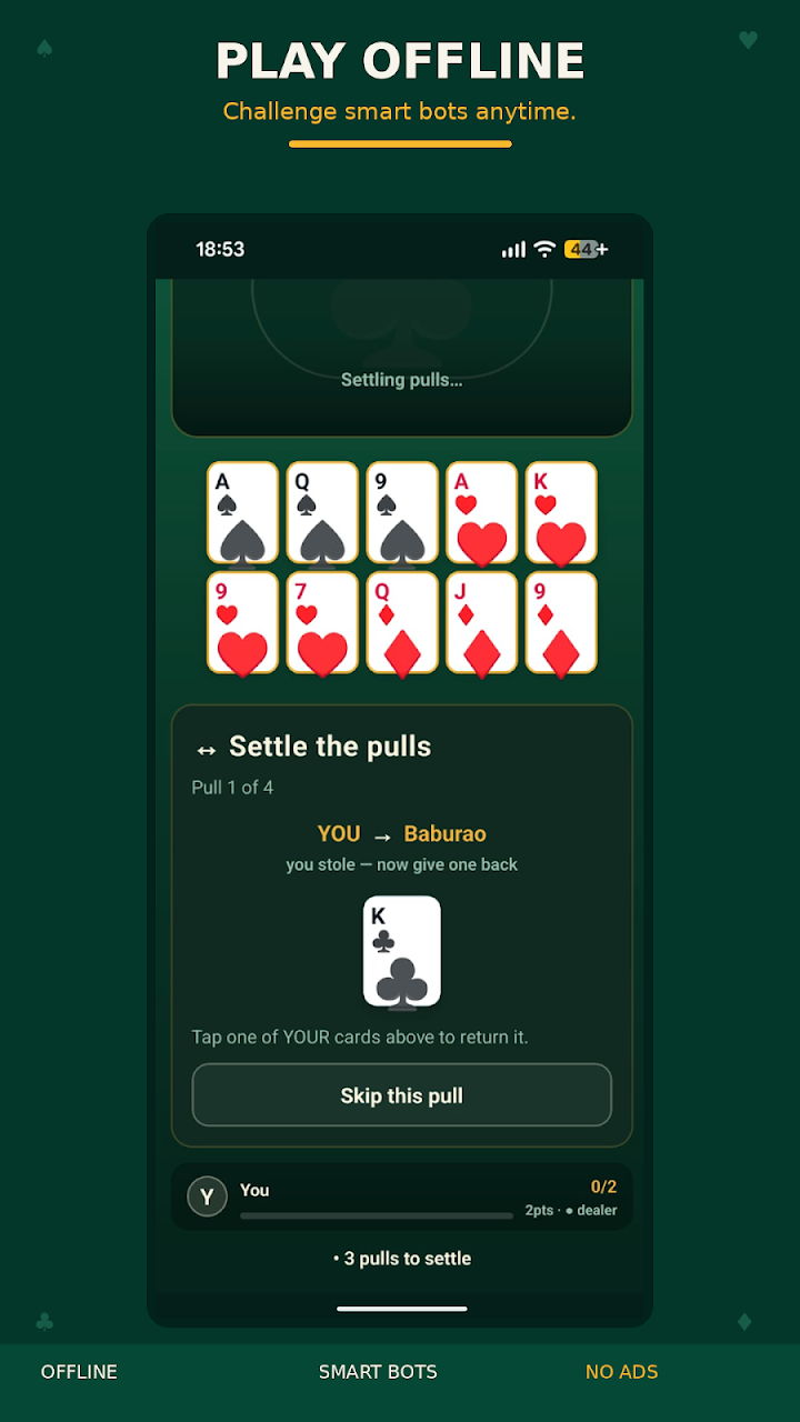 3 2 5 Card Game Teen Do Paanch screenshot